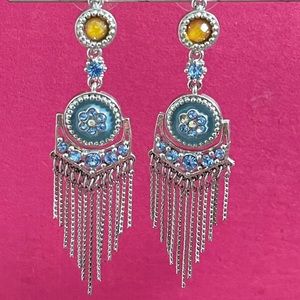 Light Blue Dangle Earrings